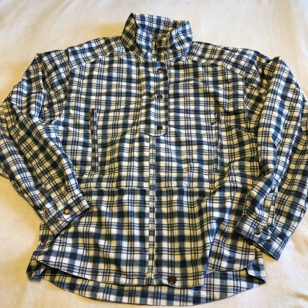Vintage Sunice plaid golf windbreaker jacket size M